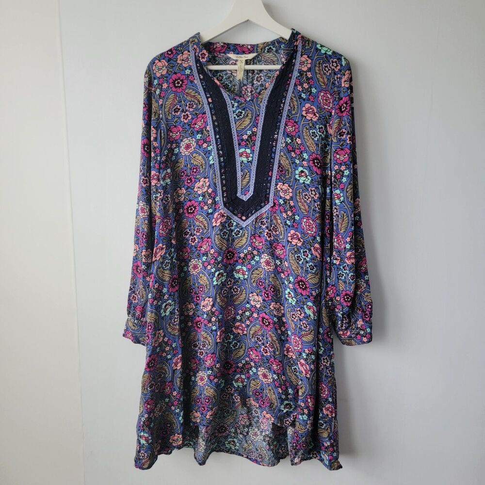 Matilda Jane Women's Thoughts‎ And Dreams Dress Size M  Floral Boho Cottage Core